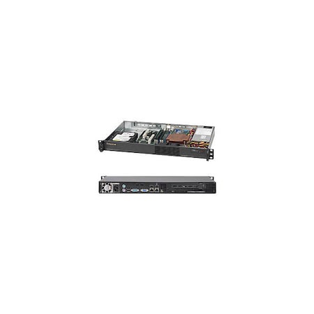 Supermicro SuperChassis 200W 1U Rackmount Server Chassis (Black), CSE-510-203B CSE-510-203B